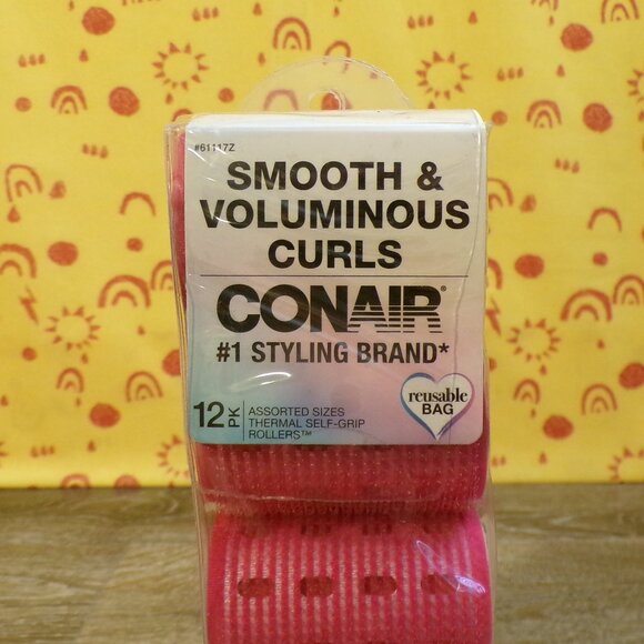 CONAIR Rollers New Smooth & Voluminous Curls 1 Pack of 12 Assorted Sizes - Picture 4 of 6